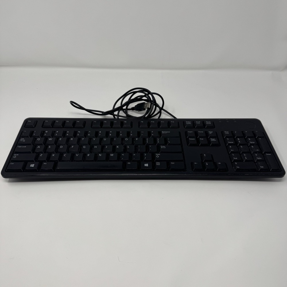 Dell KB212-B USB Quiet Key Keyboard‎ - Black - Tested